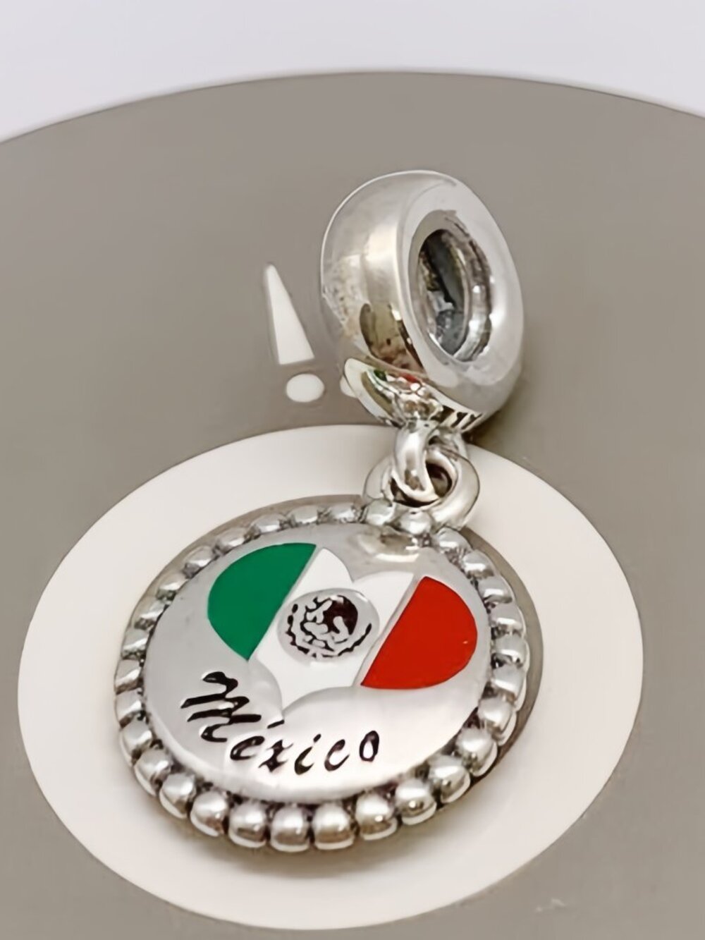 Pandora Mexico Flag Exclusive Dangle Charm Pendant /Exclusive Enamel Dangle